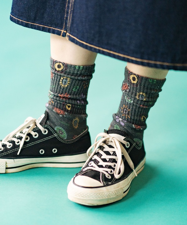 ハッピーペイント クルーソックス