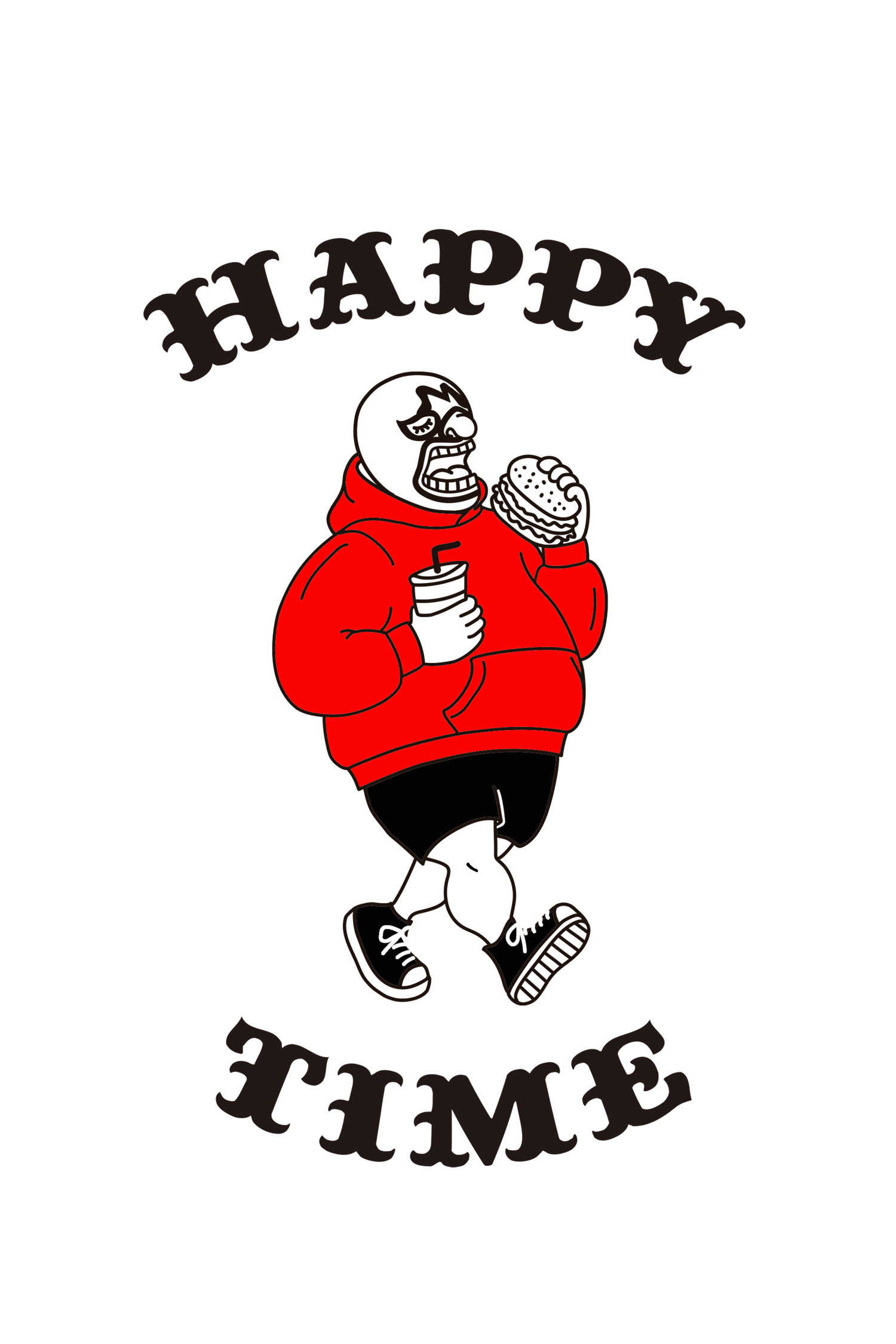 7.4ozHAPPYTIMEﾛﾝTee