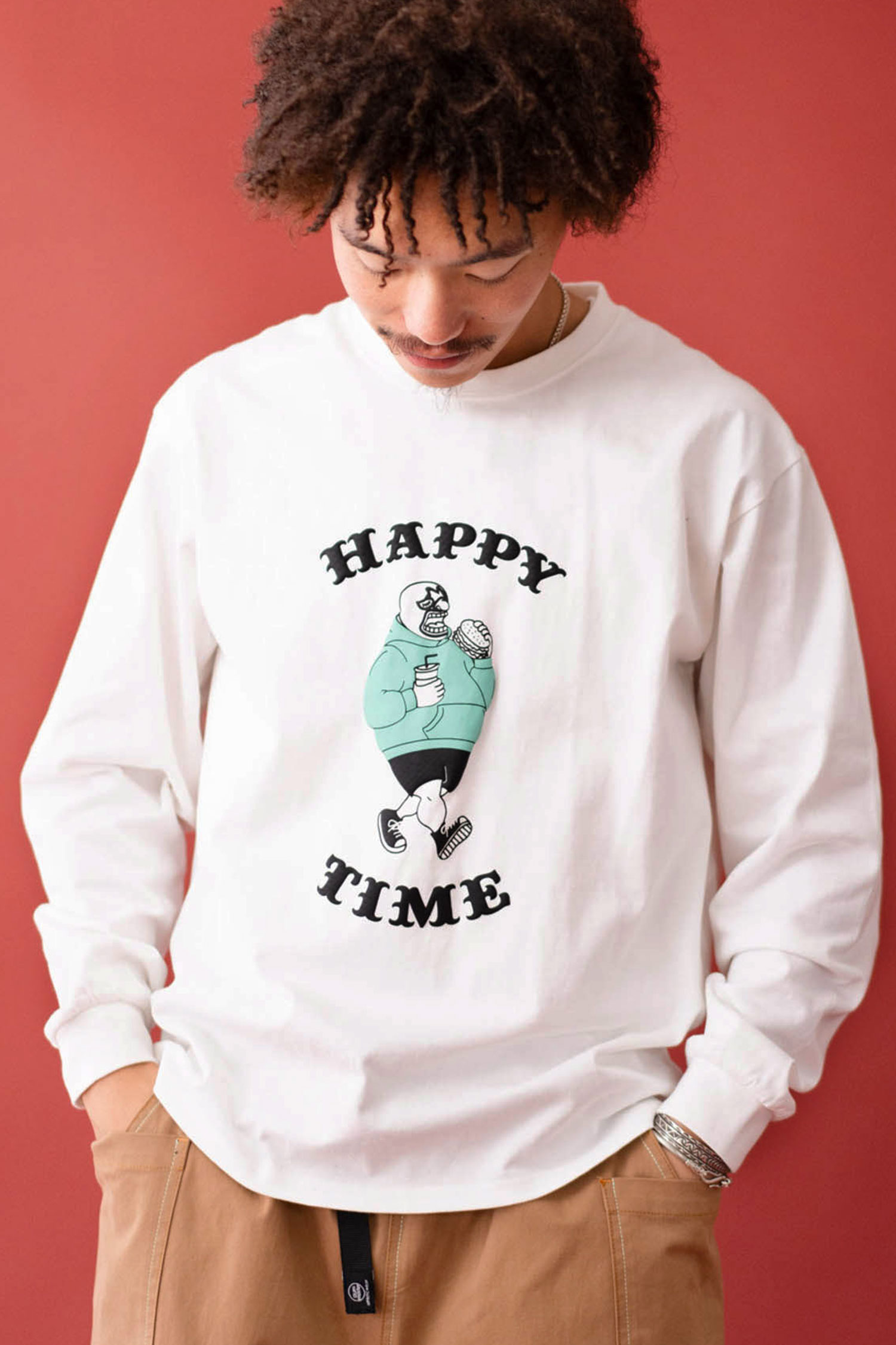 7.4ozHAPPYTIMEﾛﾝTee